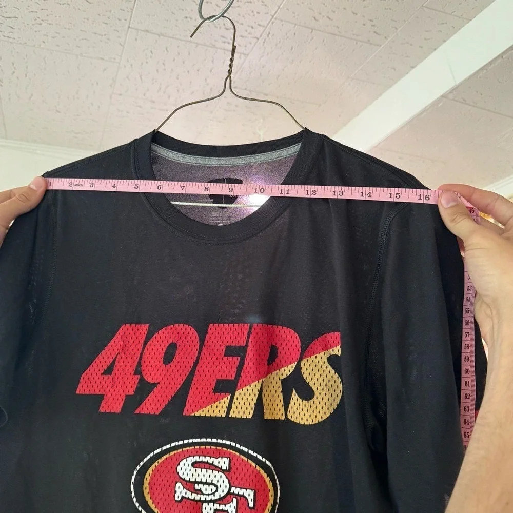 Nike‎ San Francisco 49ers T-Shirt Mens Small Black Dri-FIT NFL Training Tee